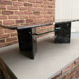 Black marble coffee table