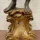 Torchère decoration of a nubian in wood and gilded stucco XX century