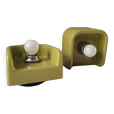 Pair of guzzini wall lights by Makio Hasuike