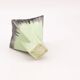 Vintage green ceramic vase with a square base - Belgium 704