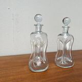 Danish Vintage Kluk Kluk Glass Bottles from Holmegaard, 1970s, Set of 2