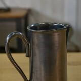 Black ceramic pitcher 1950s
