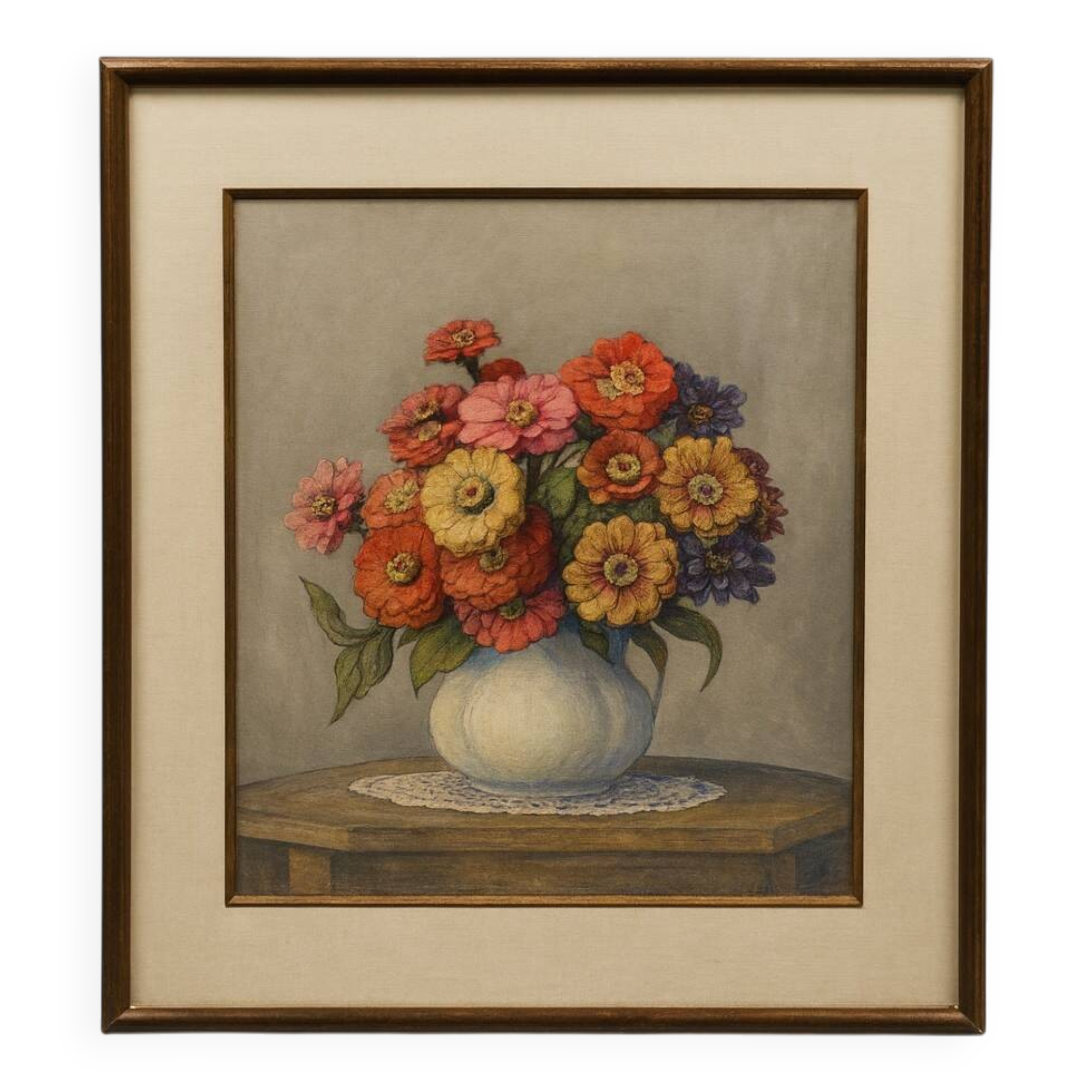 Louis-Germain Baligot (1874-1939) / aquarelle aux fleurs