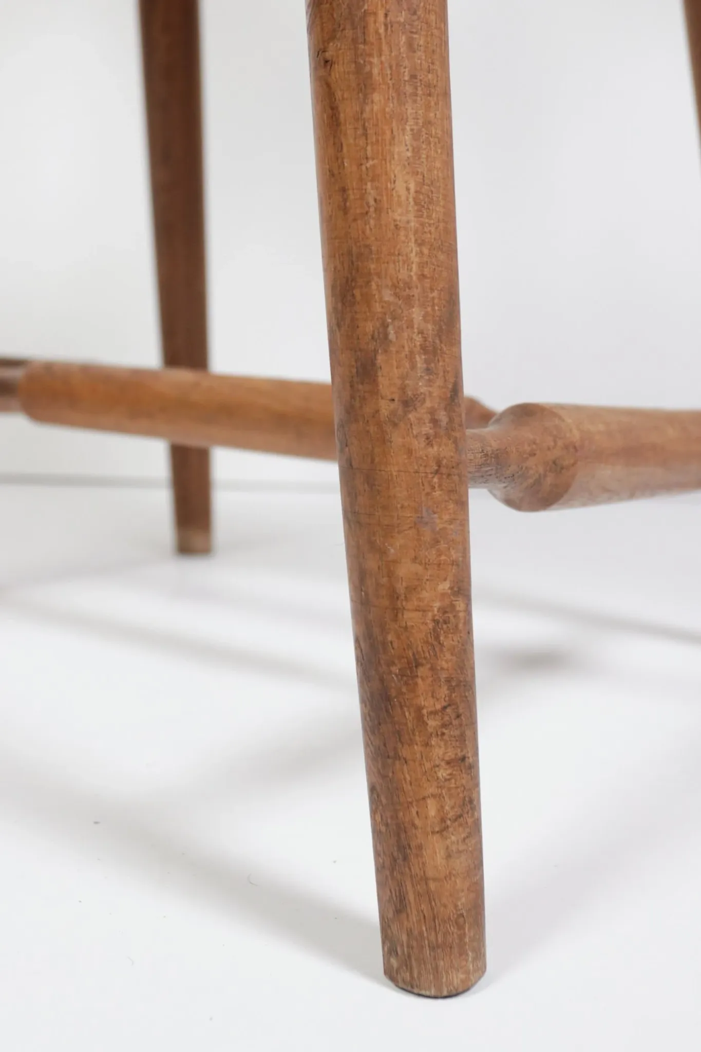Brutalist oak fireside chair – wabi sabi armchair