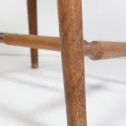 Brutalist oak fireside chair – wabi sabi armchair