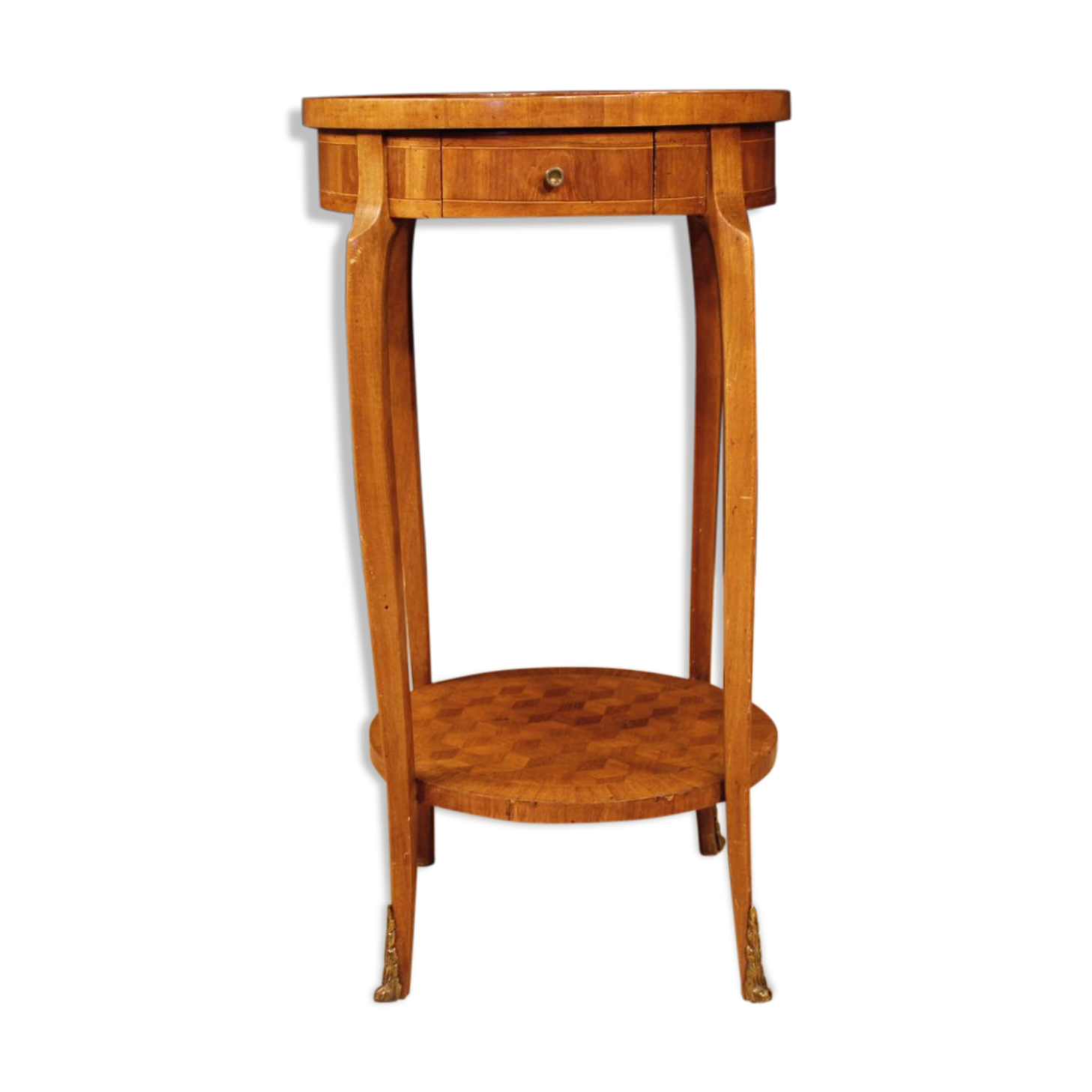 French side table in mahogany