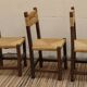 Trio of mulched chairs
