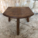 Old vintage wooden tripod milking stool