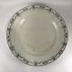 Old round serving dish Gien model Etruscan iron earth