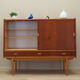Teak highboard, Danish design, 1960s, production: Denmark