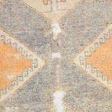 3x11 orange vintage runner rug, 88x341cm