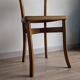 Vintage bistro chair in patinated blonde beech