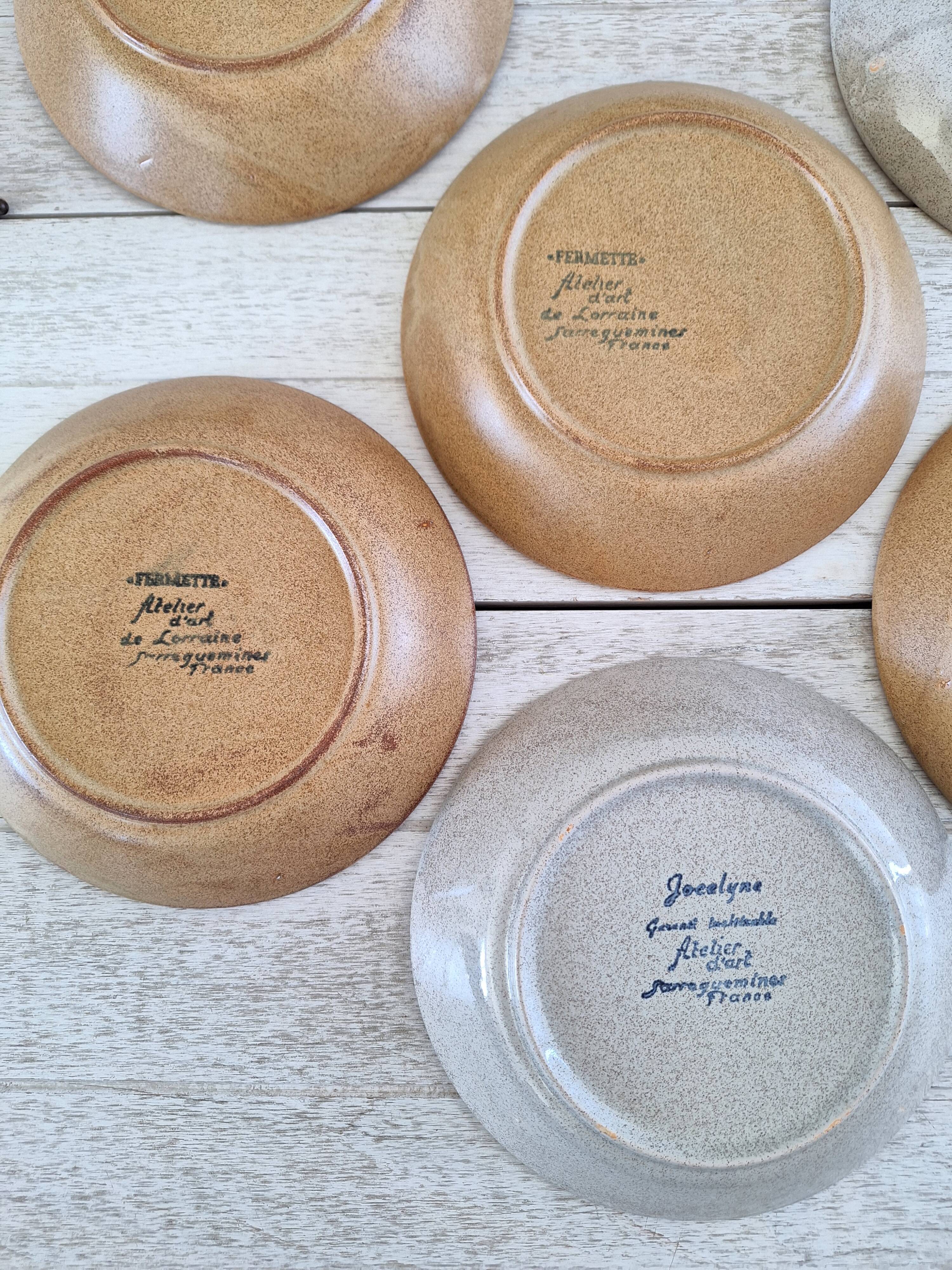 Vintage Sarreguemines stoneware plates