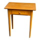 Scandinavian side table in solid wood with a drawer.