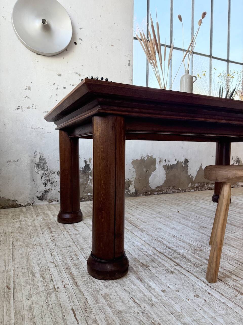 Dudouyt oak dining table 1940