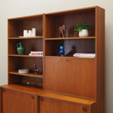 Set of teak bookcases, danish design, 1960s, production : denmark