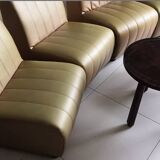 Page 1 of 17 Modular sofa, vintage 4-seater leatherette armchairs