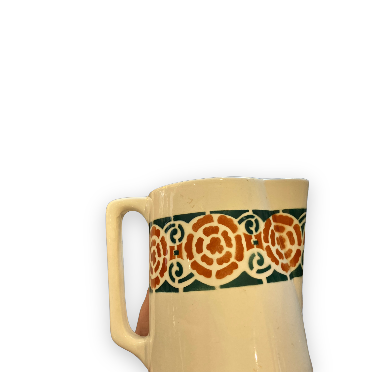 Important pitcher carafe In earthenware Rouvelle to Givors