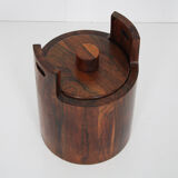 1960s Wooden ice bucket by Jean Gillon from Brazil