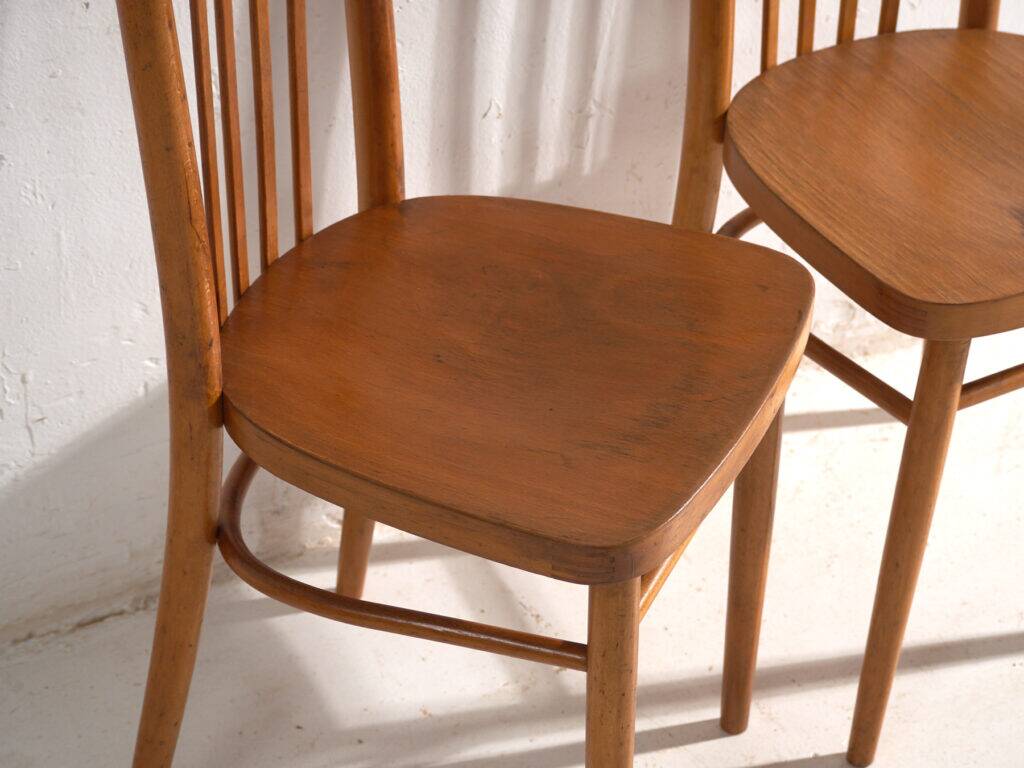 Antique bentwood chairs TON – Czechoslovakia, circa 1960 #9 – Set of 2 pieces