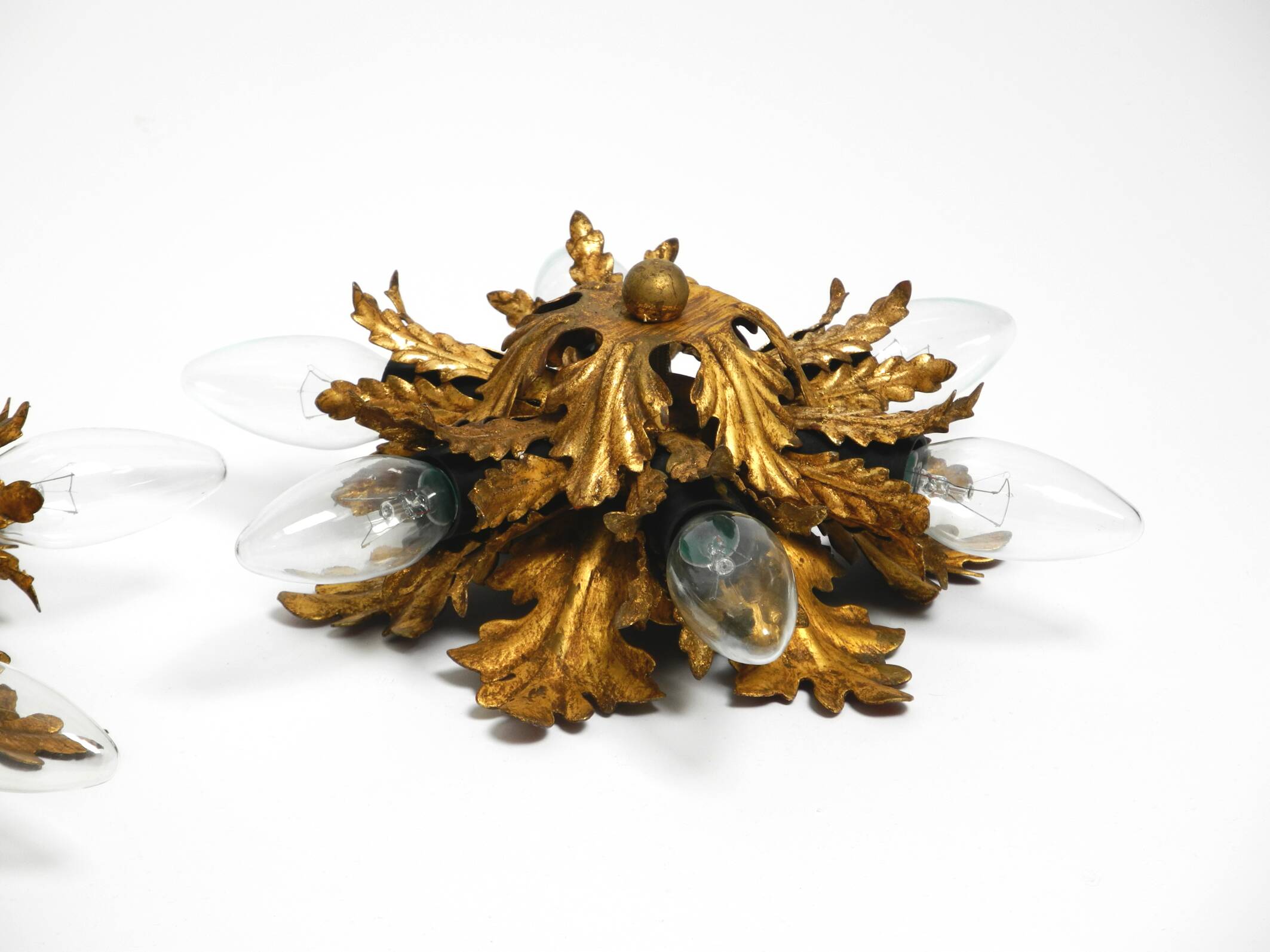 Set of three beautiful 1960s Italian ceiling or wall lamps by Banci Firenze