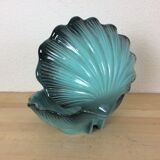 Empty pocket blue ceramic shell