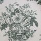 Old plate Balmoral Decors flowers Green