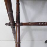 ancienne table pliable en bois imitation bambou XIXème
