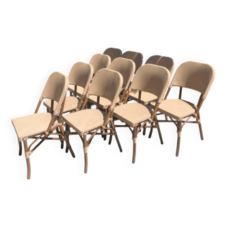 10 chaises Roland Vlaemynck bistrot / brasserie