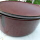 Casserole in burgundy cast iron Le Creuset