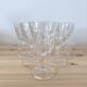 Set of 10 Chiseled Glass Wine Glasses from the 60s