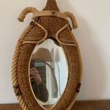 Miroir Corde Circa 1950 Vintage