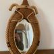 Miroir Corde Circa 1950 Vintage