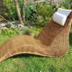 Karlskrona rattan chaise longue by Karl Malmvall for Ikea