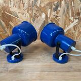 Paire d'appliques murales bleues Amilux - Made in France