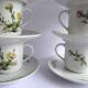 Mobil porcelain coffee cups