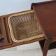 Table basse travailleuse à roulettes années 60