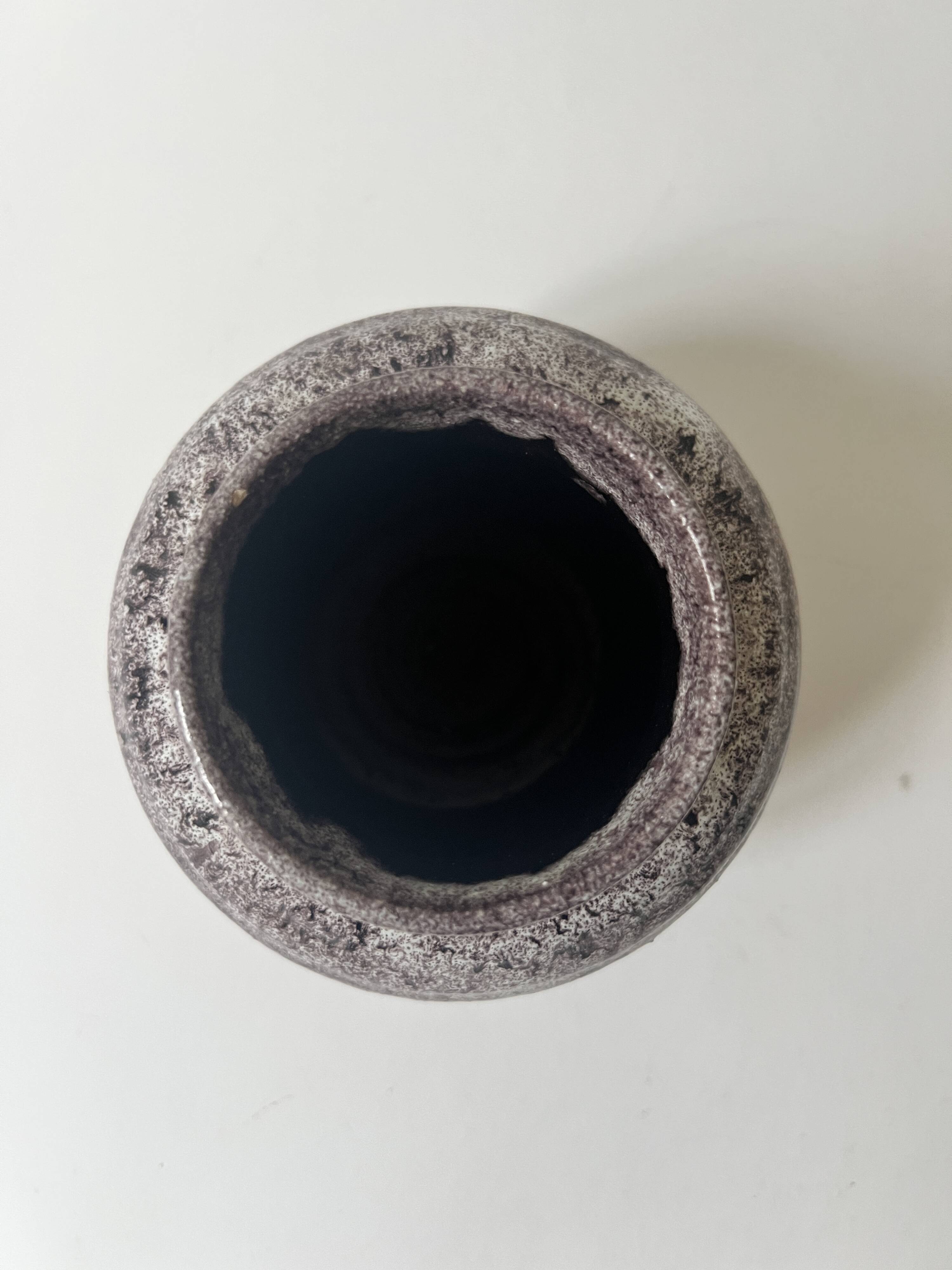 Glazed stoneware vase, Accolay FRANCE 1950