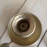 Set of 2 brass cellar rat candlesticks