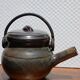Vintage stoneware teapot from Puisaye, 1950s-60s.
