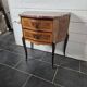 Curved chest of drawers in Louis XV style marquetry