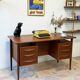Freestanding Teak Desk, Denmark 1960s/1970s, Vintage, Mid-C Modern