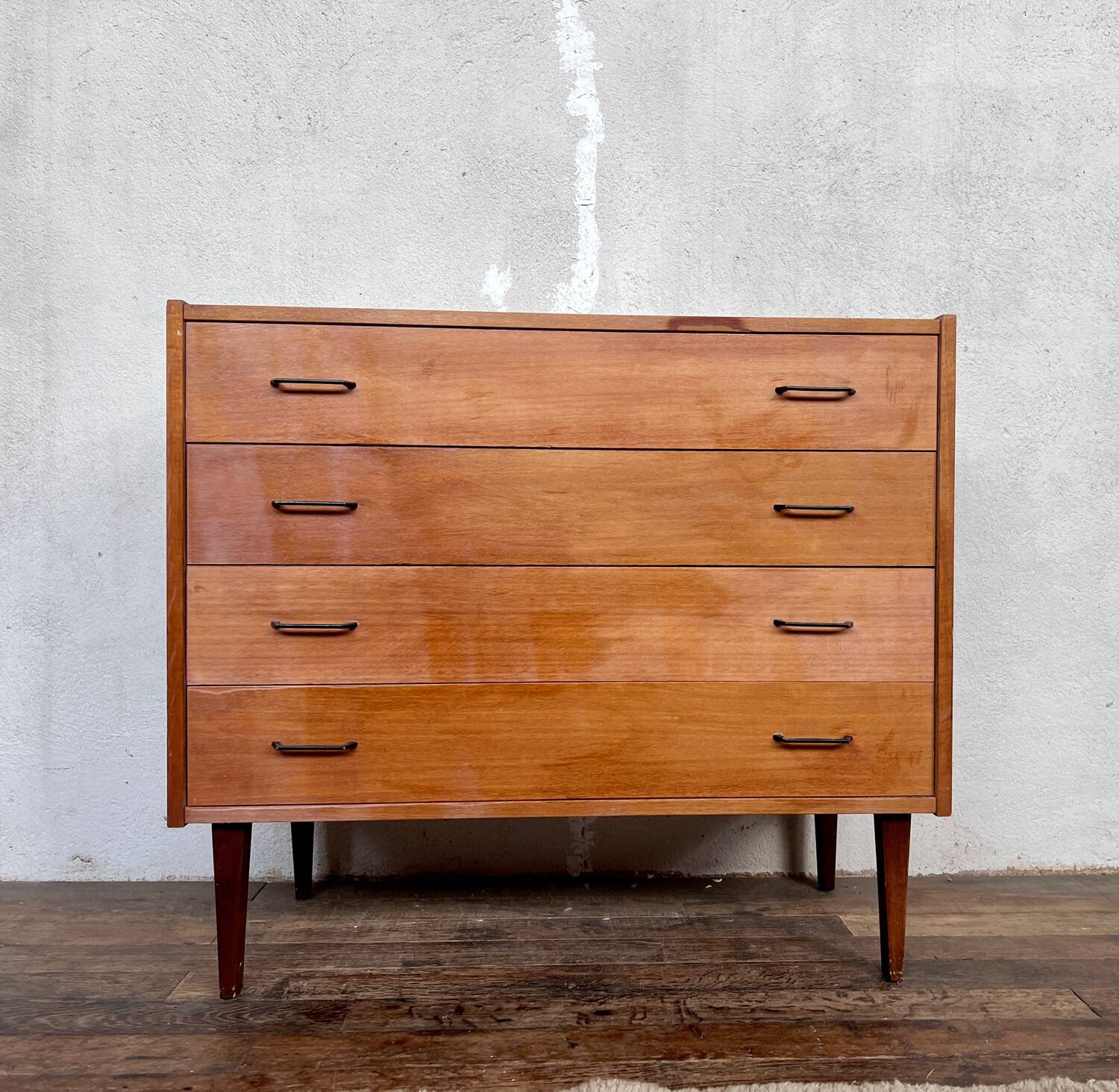 Commode en teck vintage