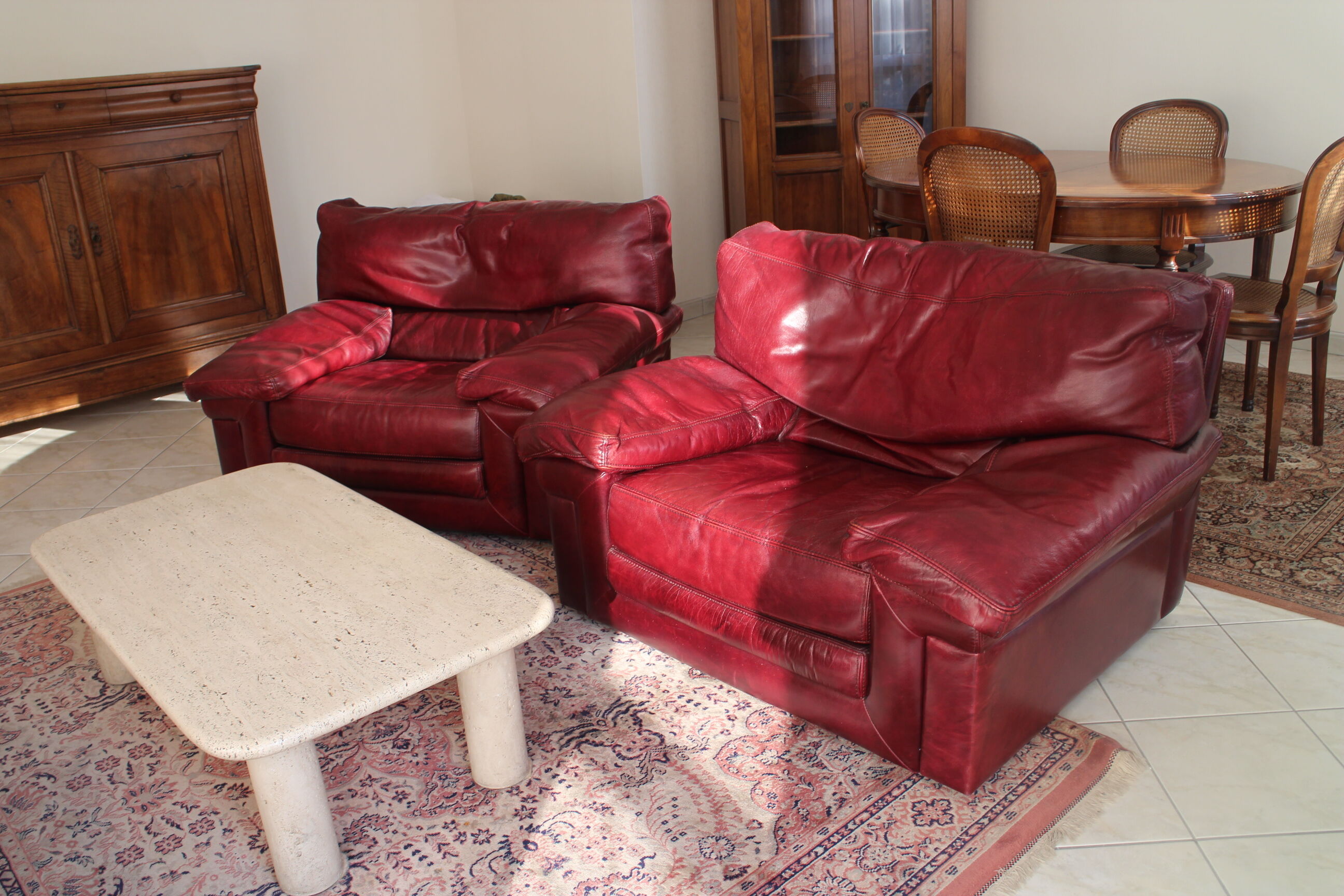 Table basse en travertin 1970