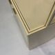1970s Pierre Vandel Display Cabinet Shelving Cream and Brass