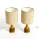A pair of beautiful small ceramic table lamps by Cloos & Co., 1960s