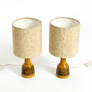 A pair of beautiful small ceramic table lamps by Cloos & Co., 1960s