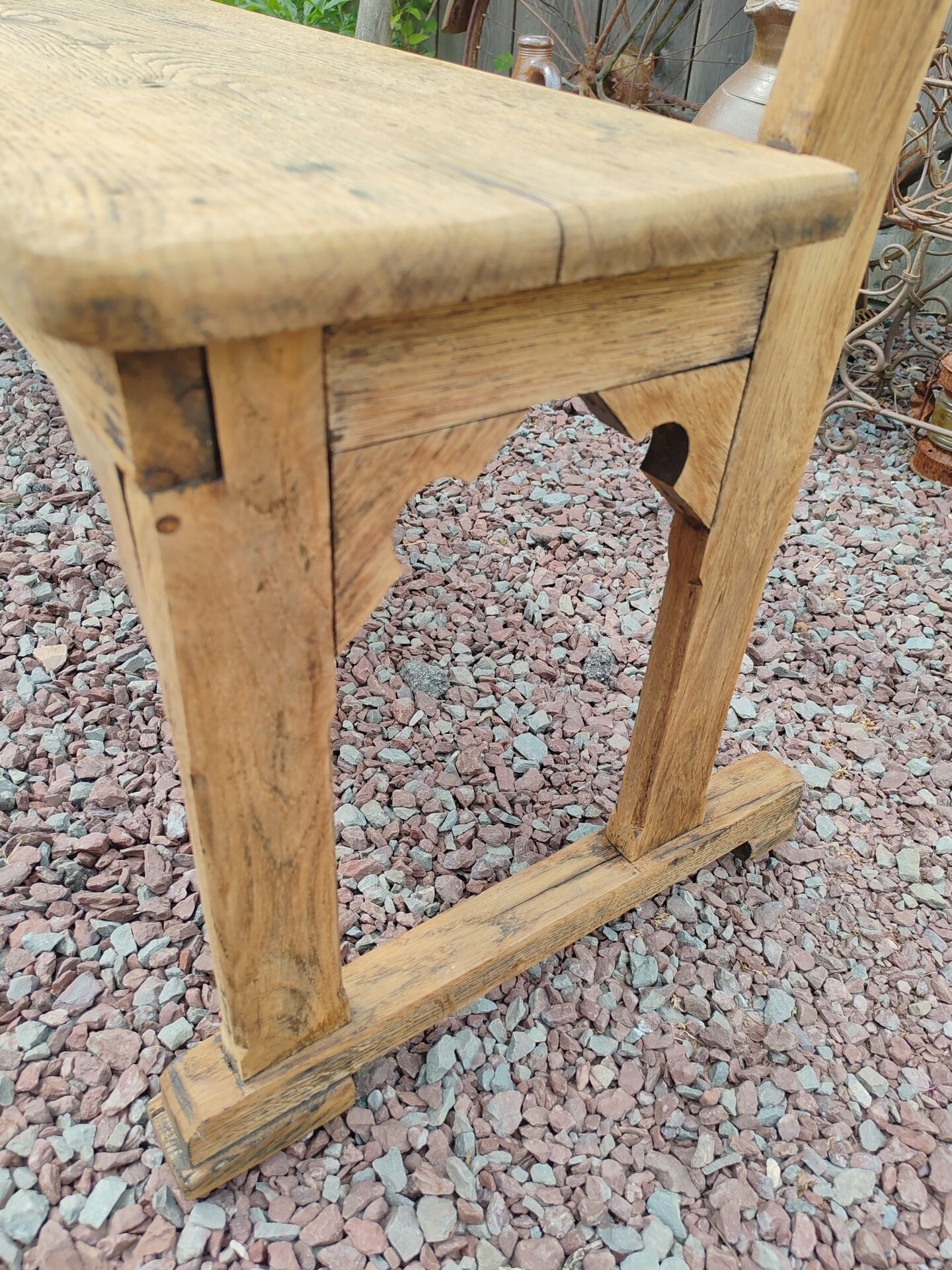 Oak church bench