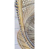 Island-inspired rattan armchair