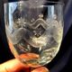 Set of 6 water glasses in engraved glass vierzon emma model